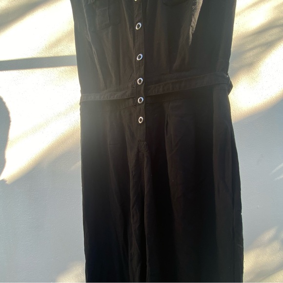 Armani Exchange Black Cargo Jumpsuit Size 0 - Picture 4 of 10